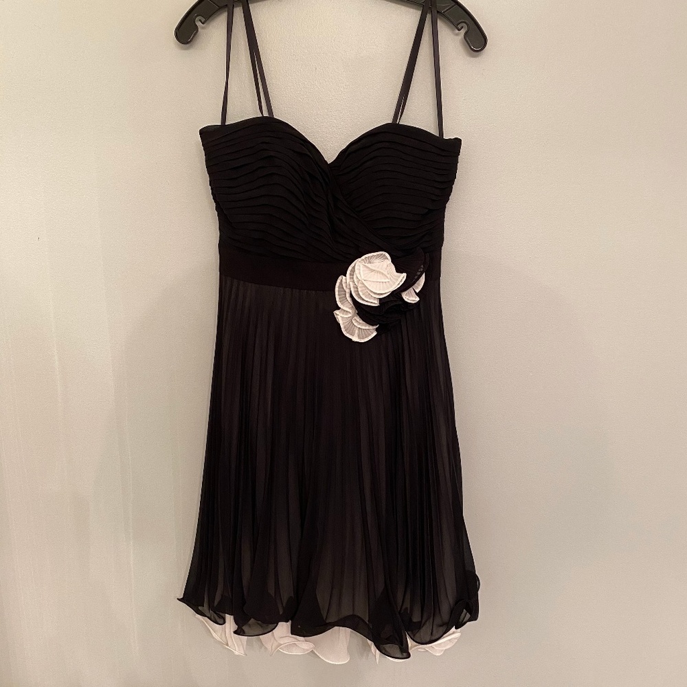 Max & Cleo Flounce Hem Cocktail Dress